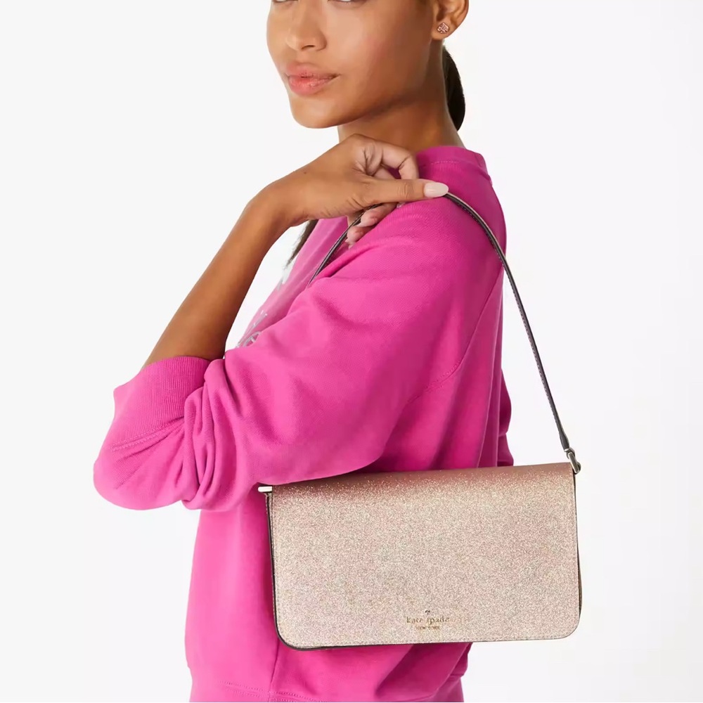 Kate Spade Rose Gold Glitter Glimmer Purse